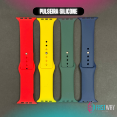 Kit 5 Pulseiras 42/44/45/49mm (você escolhe modelo e cor no whatsapp da loja) - Fastway Shopp