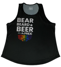 Camiseta Musculosa BEAR BEARD BEER Negra