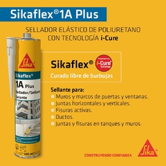 SELLADOR SIKAFLEX 1A PLUS GRIS CLARO CARTUCHO 300 ML
