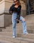 Calça jeans detalhe strass Gabi - loja online