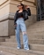 Calça jeans detalhe strass Gabi - loja online