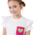 T-Shirt em Malha Com Bolso em Crochet 831166 - loja online