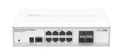 MIKROTIK - CLOUD ROUTER SWITCH CRS112-8G-4S-IN 400Mhz 128Mb L5