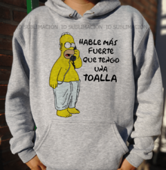 Buzo unisex Los Simpson Hable más fuerte - comprar online