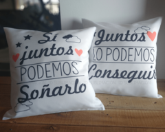 Almohadon combinado Juntos podemos