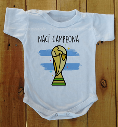 Body de bebé nací campeón/a argentina en internet