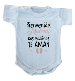 Body de bebé Tus padrinos te aman personalizado