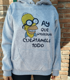 Buzo unisex los simpson cuentamelo todo - comprar online