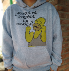 Buzo unisex Los Simpson Por qué me persigue la desgracia? - comprar online