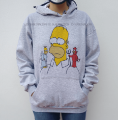 Buzo unisex Los Simpson Homero ángel y diablo - comprar online