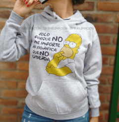 Buzo unisex Los Simpson Solo porque no me importe - comprar online