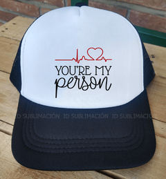 Gorra trucker you are my person greys anatomy - comprar online