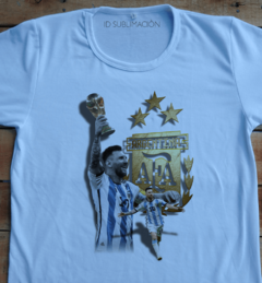 Remera unisex Messi campeón - comprar online