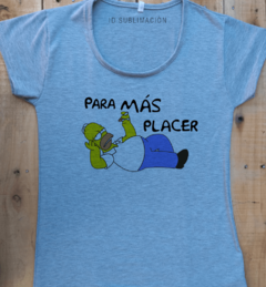 Remera de mujer para más placer Los Simpson - comprar online