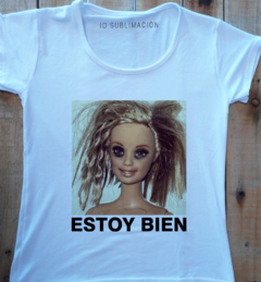 Remera de mujer Estoy bien Barbie - comprar online