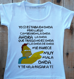 Remera de mujer Abuelo Los Simpson en internet