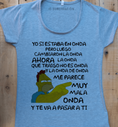 Remera de mujer Abuelo Los Simpson - comprar online