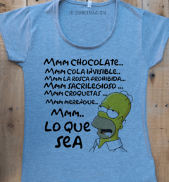 Remera de mujer Lo que sea Los Simpson - comprar online