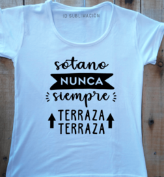 Remera de mujer siempre terraza en internet