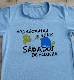 Remera unisex Sábados de flojera Los Simpson en internet