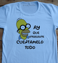 Remera unisex Cuentamelo todo Los Simpson - comprar online