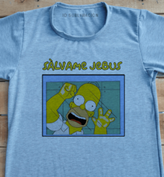 Remera unisex Sálvame jebus Los Simpson en internet