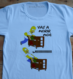 Remera unisex Vas a morir Moe Los Simpson - comprar online