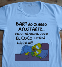 Remera unisex El coco esta en la casa Los Simpson en internet