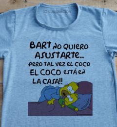 Remera unisex El coco esta en la casa Los Simpson