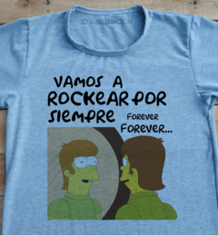 Remera unisex Vamos a rocker foreverLos Simpson - comprar online