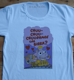 Remera unisex Trencito Chu Chu Chupamos una birra Los Simpson - comprar online