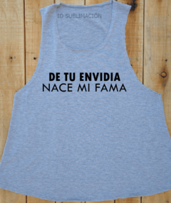 Sudadera frase de tu envidia nace mi fama en internet