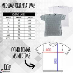 Remera unisex Friends nombres en internet