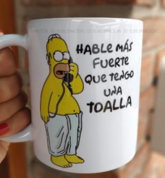 Taza Los Simpson hable más fuerte - comprar online