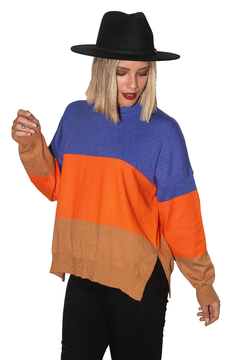 SWEATER MULTI VIOLET - ORANGE - comprar online