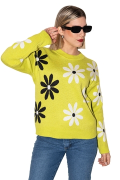 SWEATER DAISY LIME - comprar online