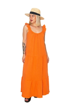 VESTIDO INDIGO ORANGE