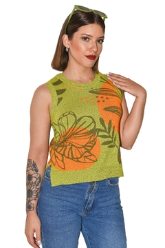 MUSCULOSA ORGANIC LIME - comprar online