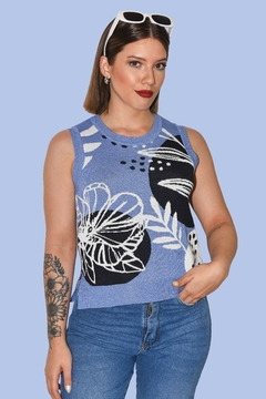 MUSCULOSA ORGANIC BLUE en internet