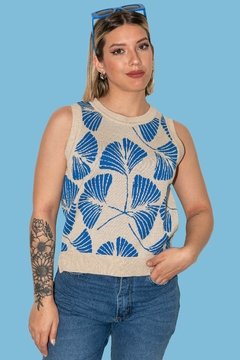 MUSCULOSA PALM BLUE - comprar online