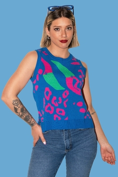 MUSCULOSA PELICAN BLUE - BLACKMAPA