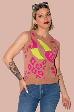 MUSCULOSA PELICAN LATTE - BLACKMAPA