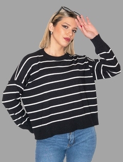 SWEATER NAVY BLACK en internet