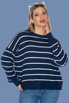 SWEATER NAVY BLUE - BLACKMAPA