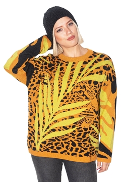 SWEATER PALM YELLOW - comprar online