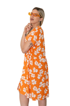 VESTIDO FLOR ORANGE - comprar online