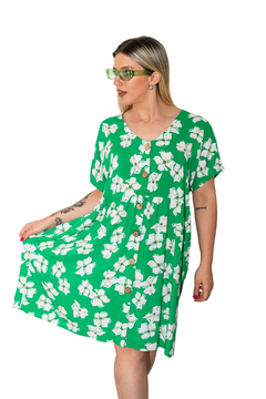 VESTIDO FLOR GREEN