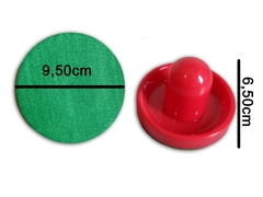2 Rebatedores 9,5cm Vermelhos + 1 Disco 6,4cm para Air Game / Air Hockey - comprar online