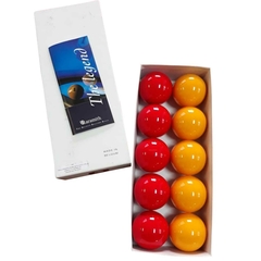 Bolas 54mm (2.1/8") Mata-Mata Amarela e Vermelha Belga - JG c/ 10 bolas - ARAMITH - comprar online
