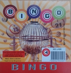 Jogo De Bingo Cromado Nº 2 Com 75 Pedras - 300 Cartelas - Solutos - Jogos, Esportes e Lazer